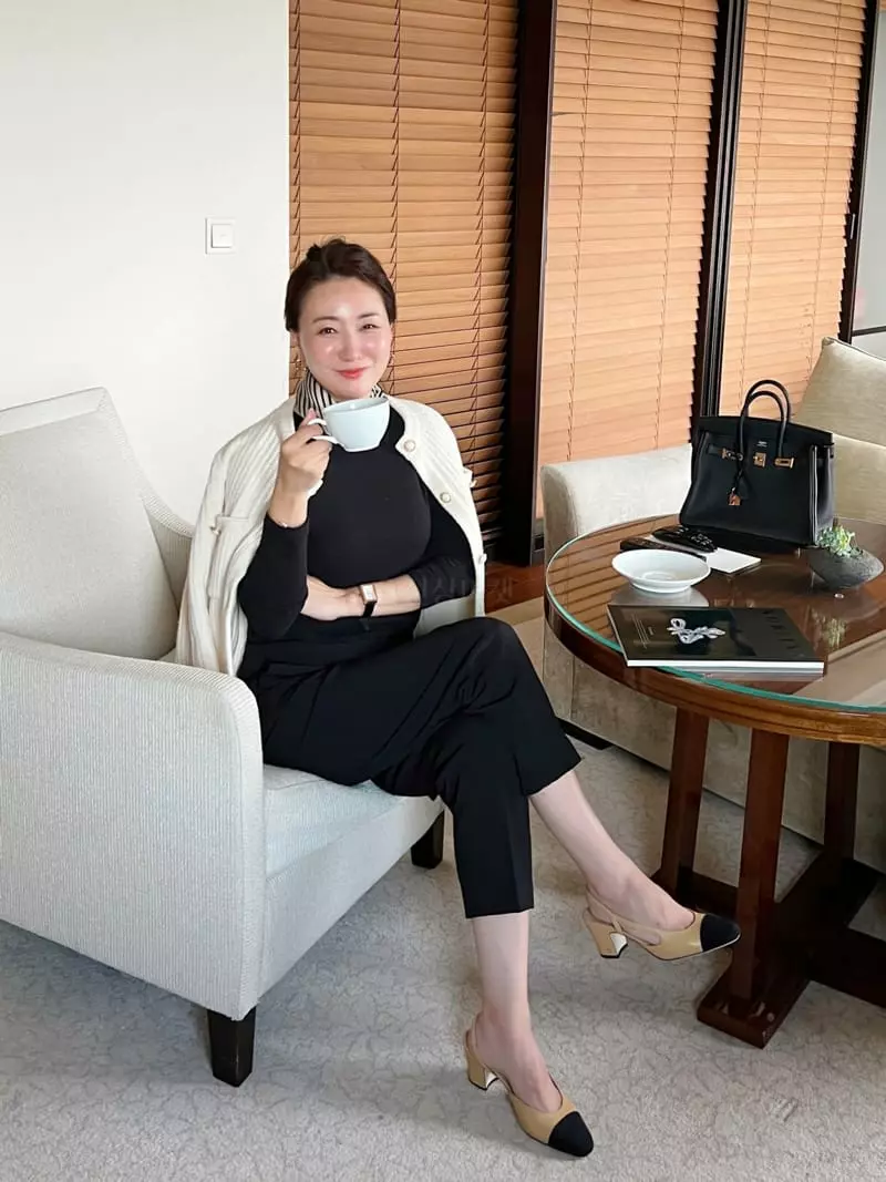 After Glow - Korean Women Fashion - #vintageinspired - Sha Check Cardigan - 6