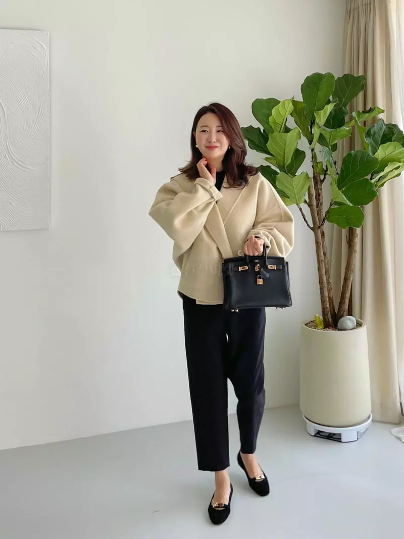 After Glow - Korean Women Fashion - #momslook - Two Way Banding Pants - 4