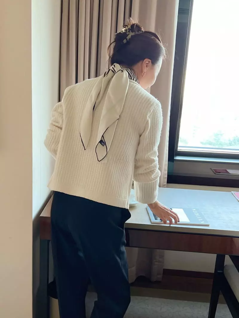 After Glow - Korean Women Fashion - #womensfashion - Sha Check Cardigan - 5