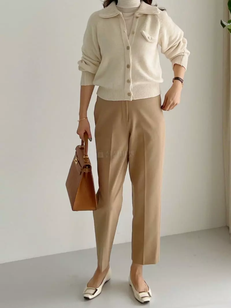 After Glow - Korean Women Fashion - #womensfashion - Button Collar Jacket - 3