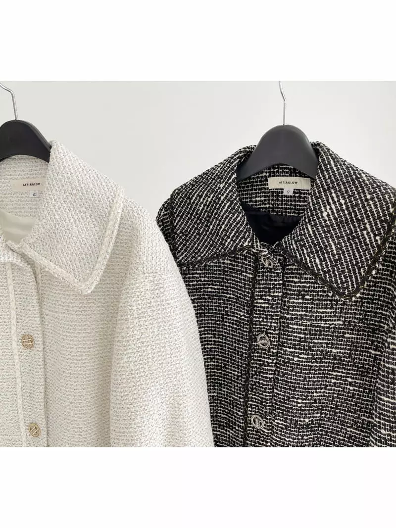 After Glow - Korean Women Fashion - #womensfashion - Mos Twid Jacket - 2