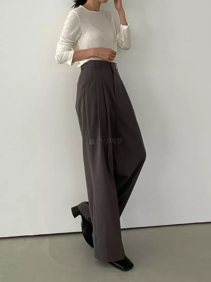 Alamode - Korean Women Fashion - #momslook - Low Pants