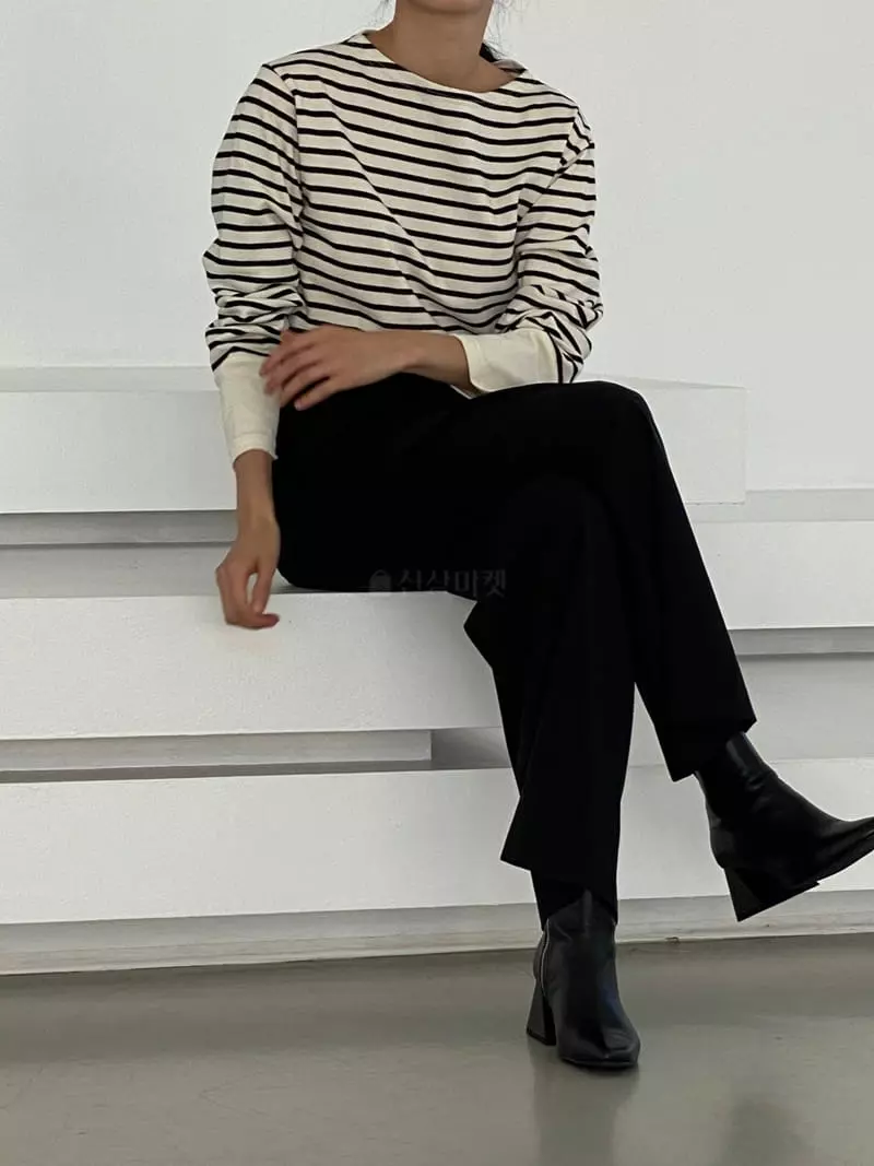 Alamode - Korean Women Fashion - #momslook - Low Pants - 5