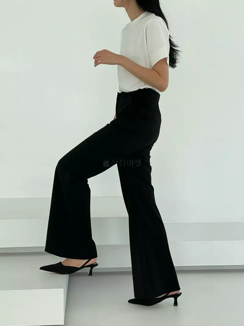 Alamode - Korean Women Fashion - #momslook - Bootscut Pants - 2