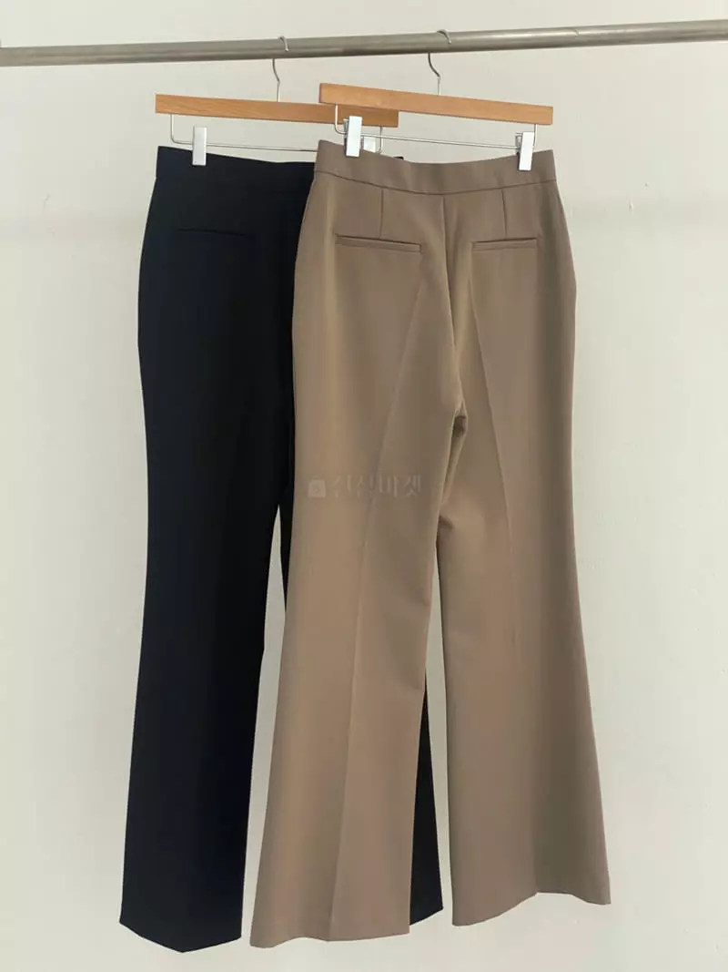 Alamode - Korean Women Fashion - #womensfashion - Bootscut Pants - 4