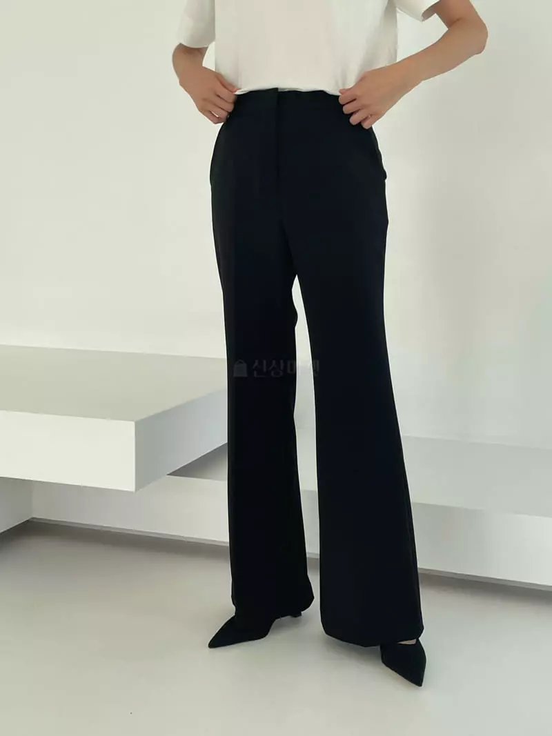 Alamode - Korean Women Fashion - #momslook - Bootscut Pants - 6