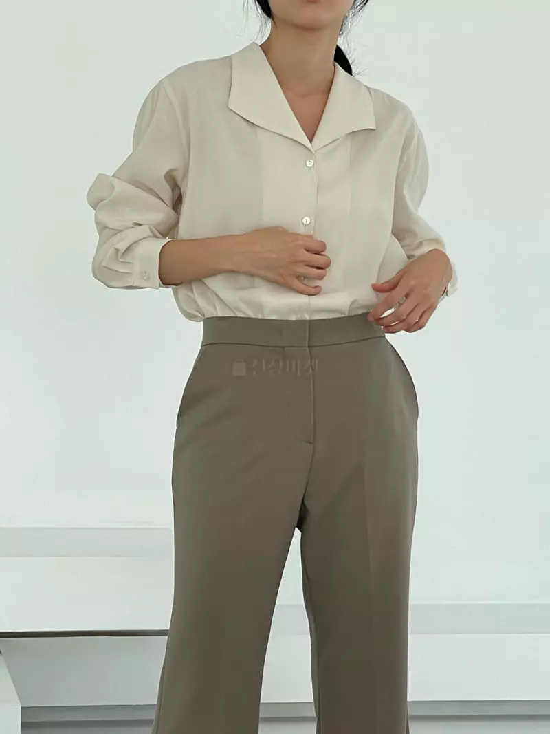 Alamode - Korean Women Fashion - #momslook - Open Blouse - 4