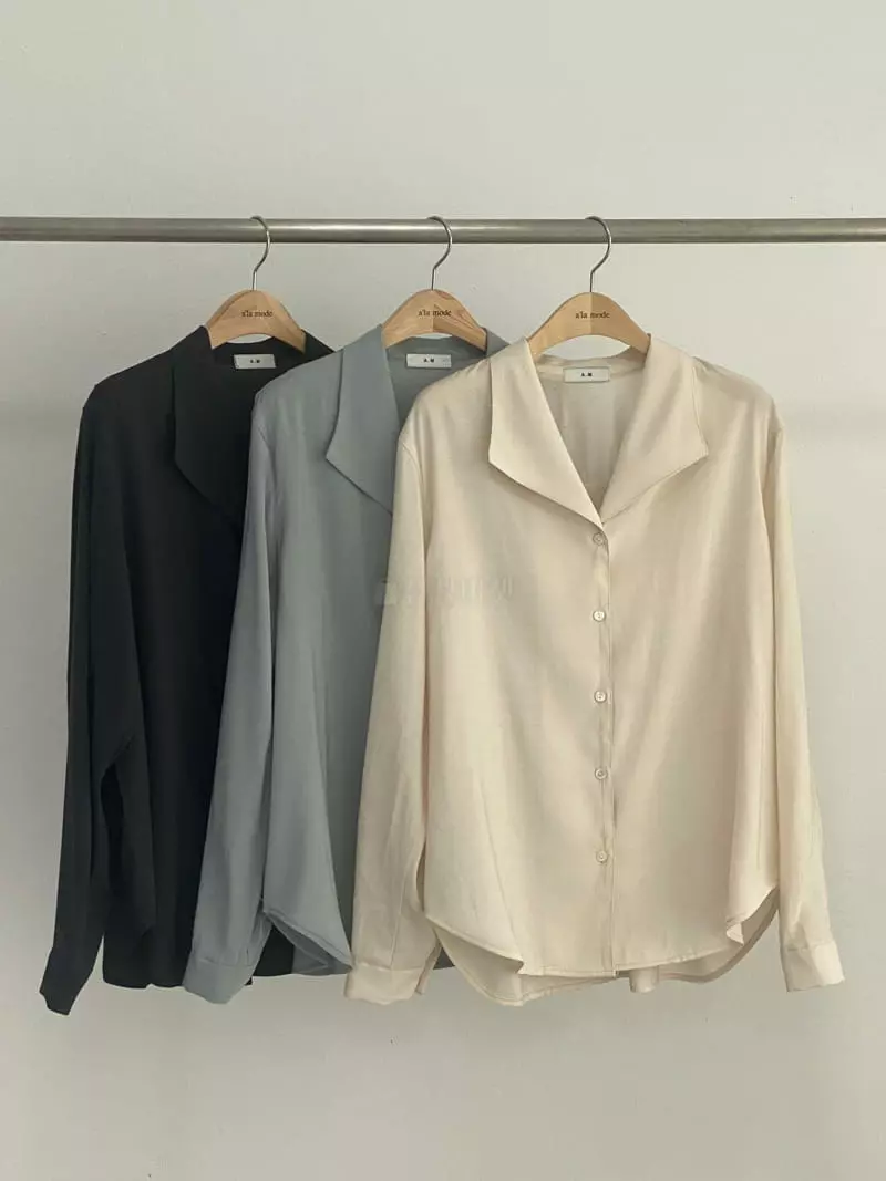 Alamode - Korean Women Fashion - #womensfashion - Open Blouse - 6