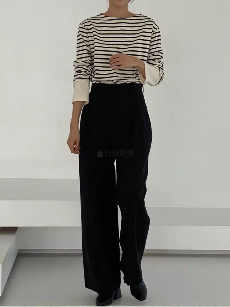 Alamode - Korean Women Fashion - #womensfashion - Low Pants - 6