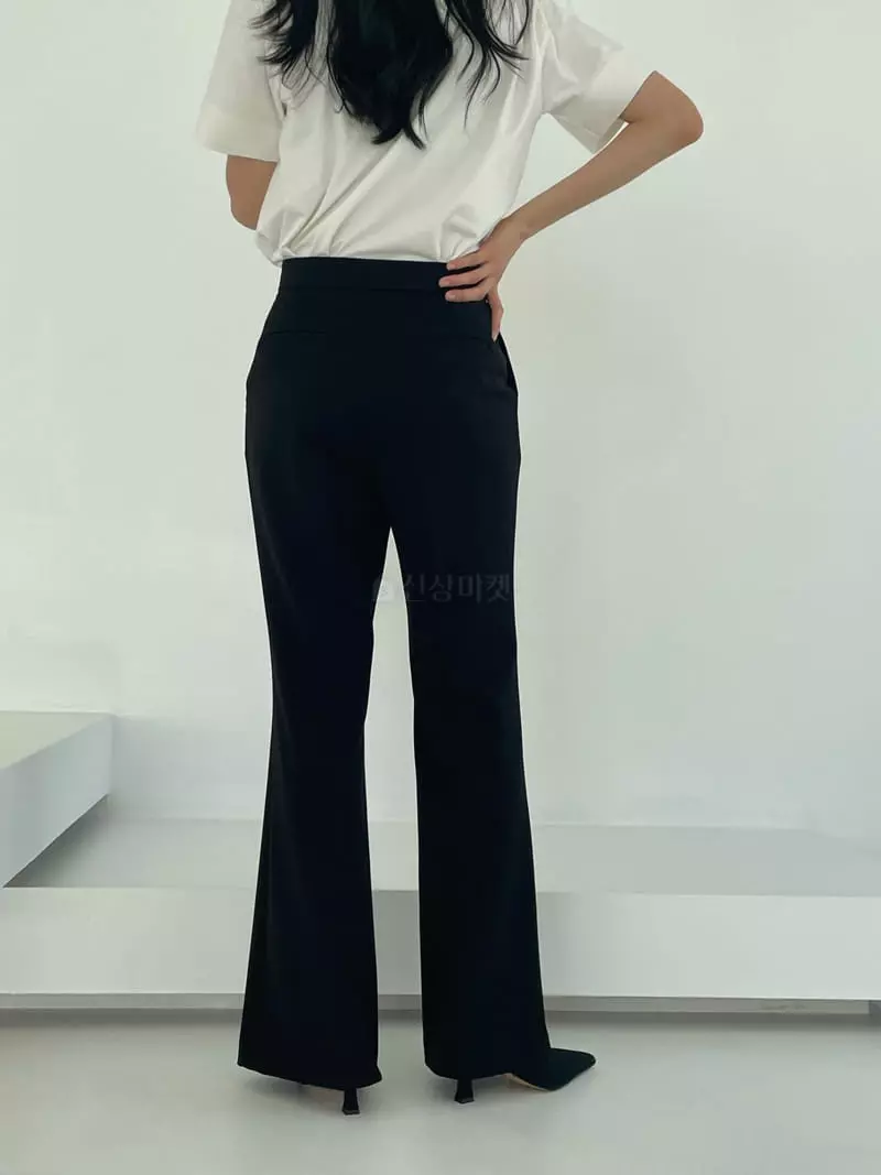 Alamode - Korean Women Fashion - #womensfashion - Bootscut Pants - 3