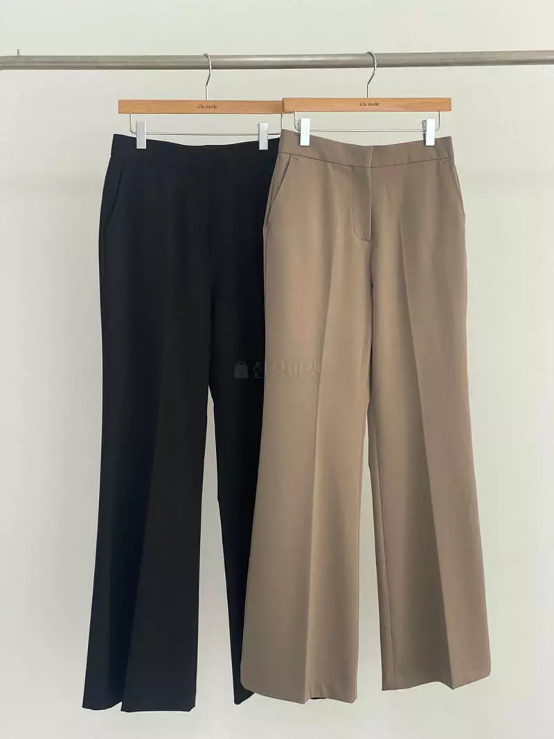 Alamode - Korean Women Fashion - #womensfashion - Bootscut Pants - 5