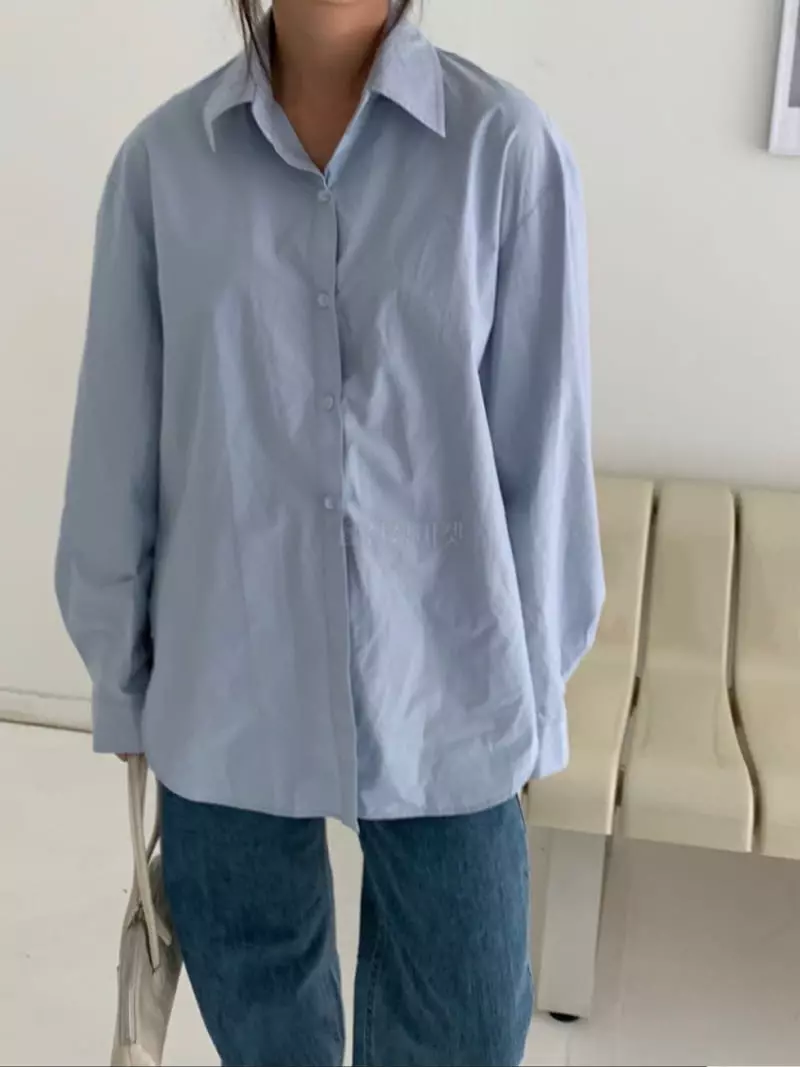 Alike - Korean Women Fashion - #momslook - Daily Cottob Shirt - 3