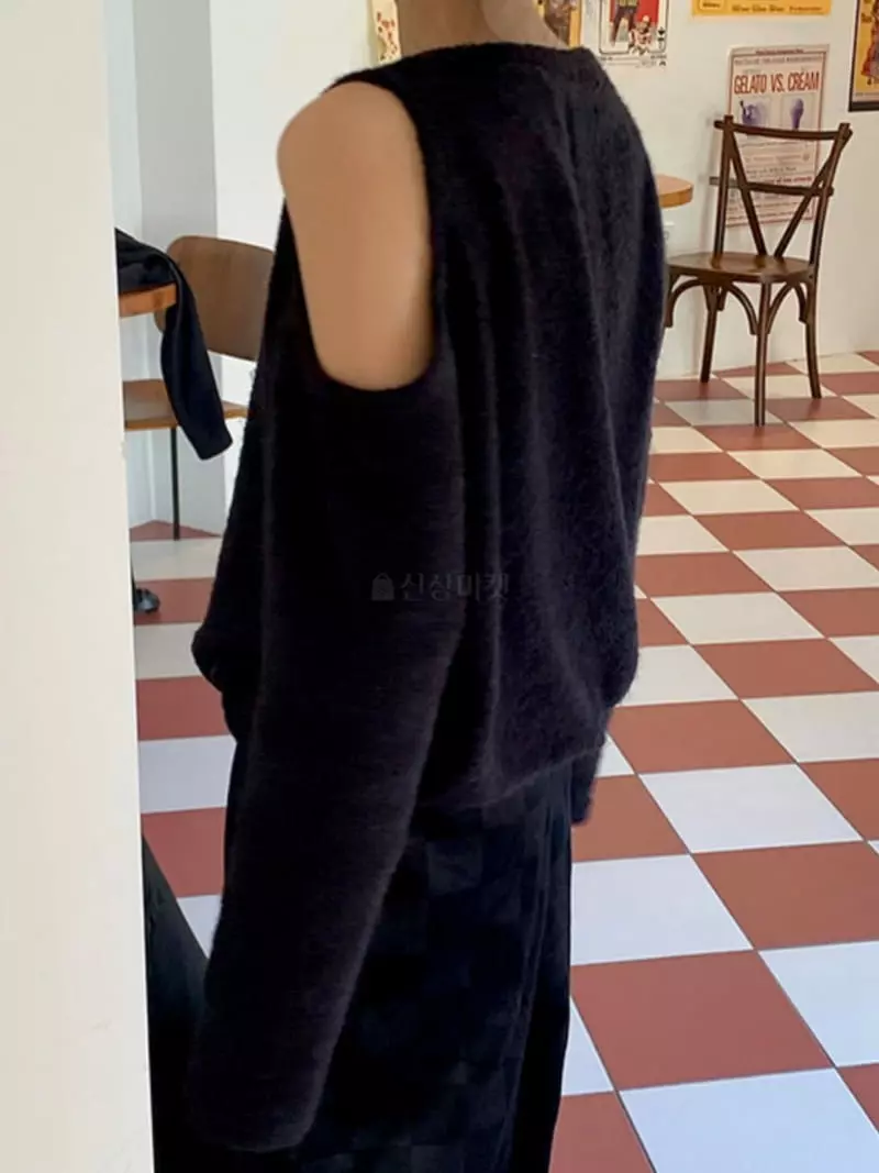Alike - Korean Women Fashion - #momslook - Breads Slit Knits - 6