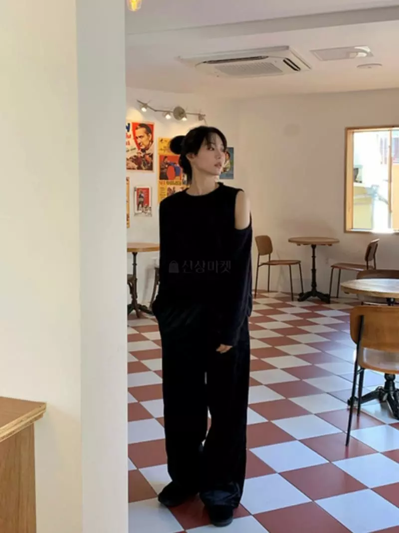 Alike - Korean Women Fashion - #momslook - Breads Slit Knits - 8
