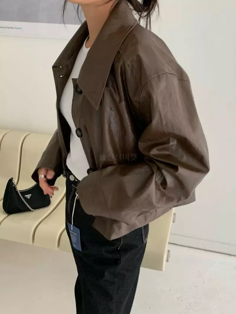 Alike - Korean Women Fashion - #momslook - Single Leather Jacket - 2