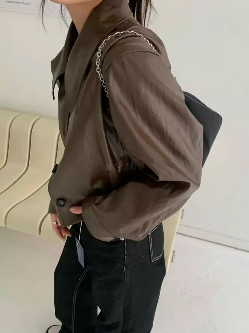 Alike - Korean Women Fashion - #womensfashion - Single Leather Jacket - 4