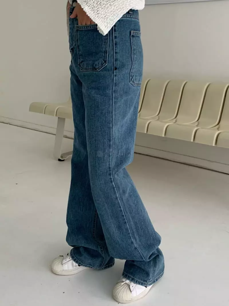 Alike - Korean Women Fashion - #momslook - Two Pocket Jeans - 3