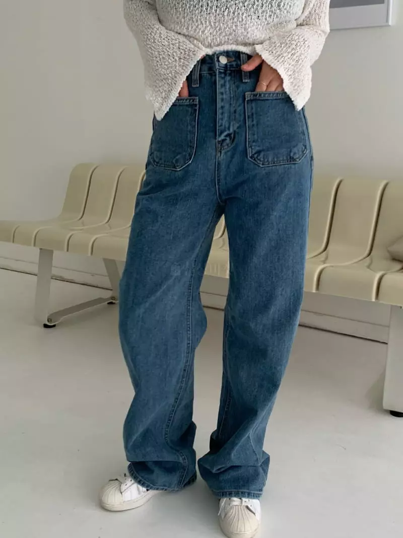 Alike - Korean Women Fashion - #momslook - Two Pocket Jeans - 7