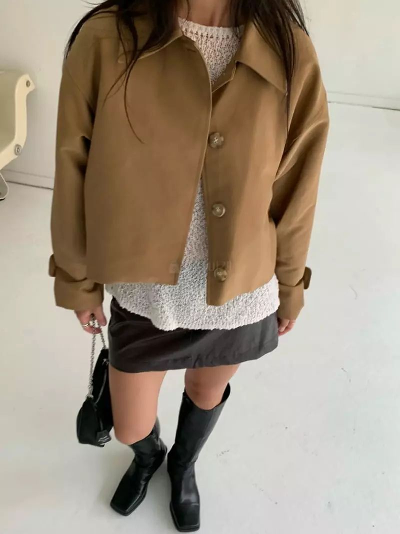 Alike - Korean Women Fashion - #momslook - Trench Short Jacket - 6
