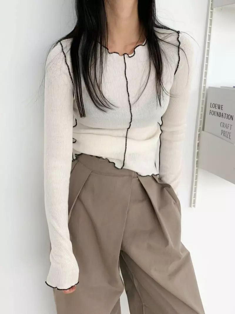 Alike - Korean Women Fashion - #momslook - Pego Tee - 2