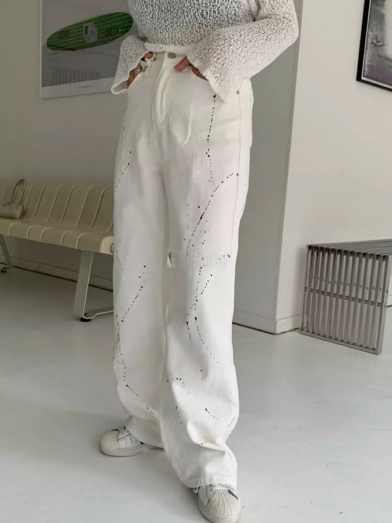Alike - Korean Women Fashion - #momslook - Painting Pants - 3
