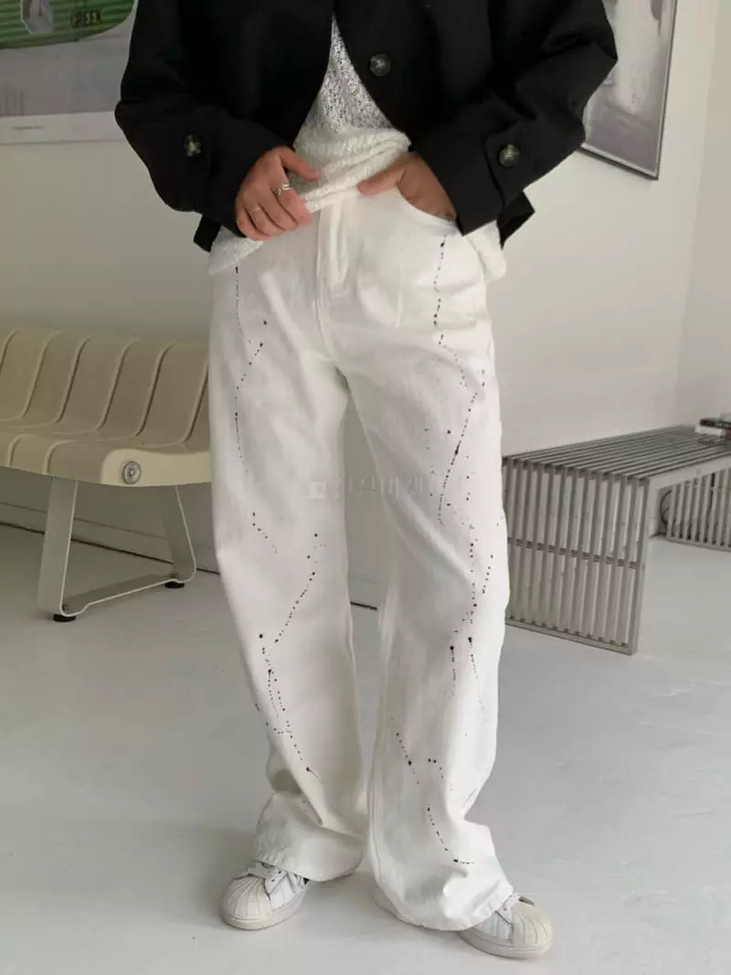 Alike - Korean Women Fashion - #momslook - Painting Pants - 7