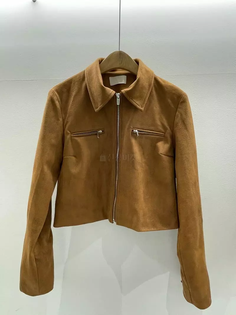 Alike - Korean Women Fashion - #womensfashion - Suede Short Jacket - 2