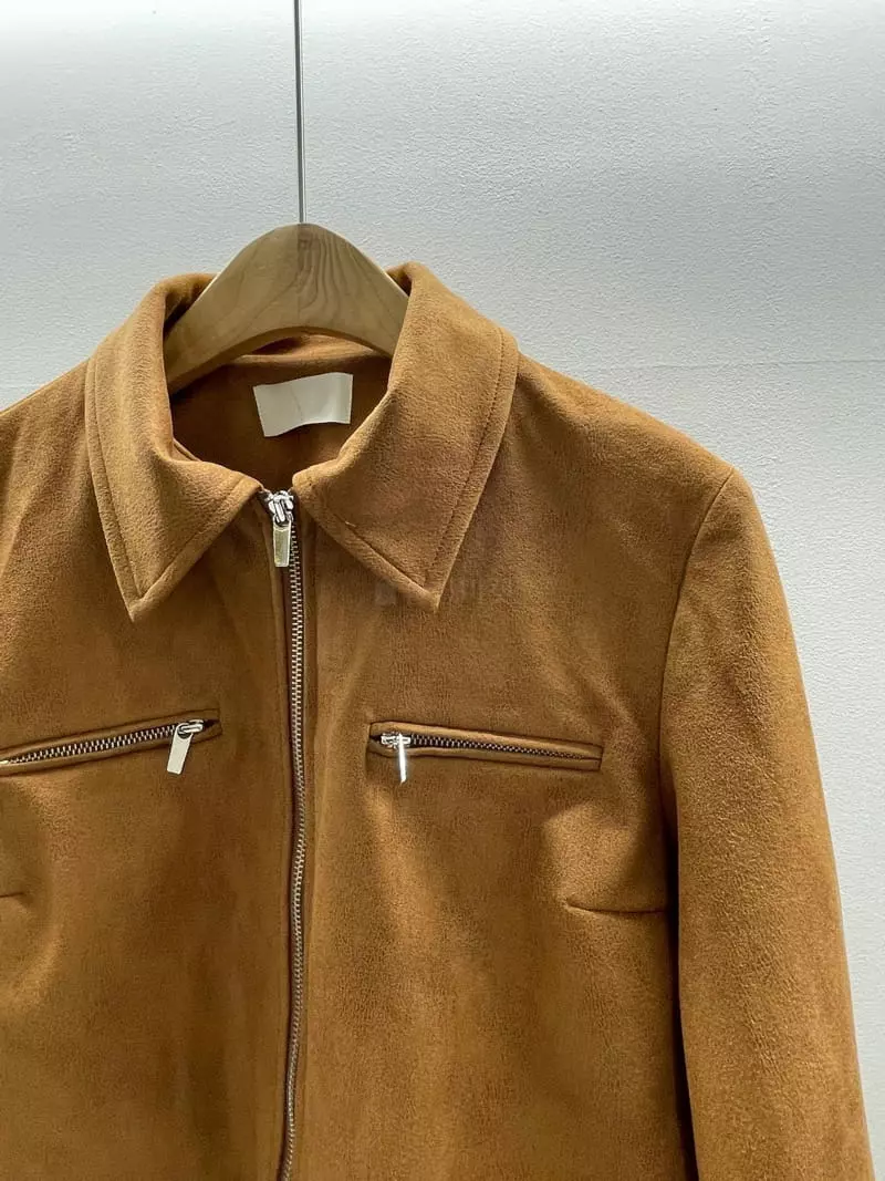 Alike - Korean Women Fashion - #momslook - Suede Short Jacket - 4