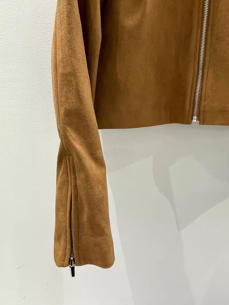 Alike - Korean Women Fashion - #womensfashion - Suede Short Jacket - 6
