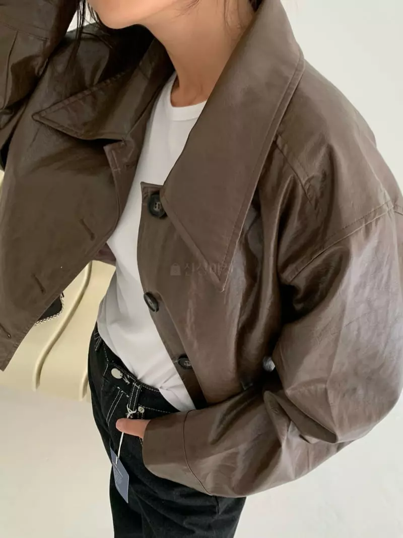 Alike - Korean Women Fashion - #womensfashion - Single Leather Jacket
