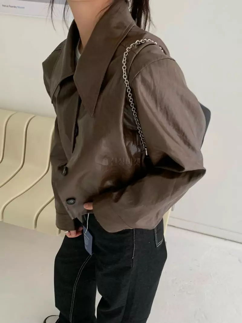 Alike - Korean Women Fashion - #womensfashion - Single Leather Jacket - 3