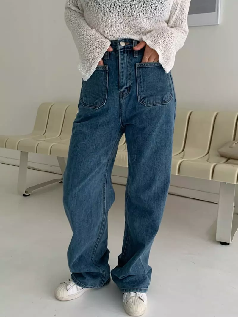 Alike - Korean Women Fashion - #womensfashion - Two Pocket Jeans - 8