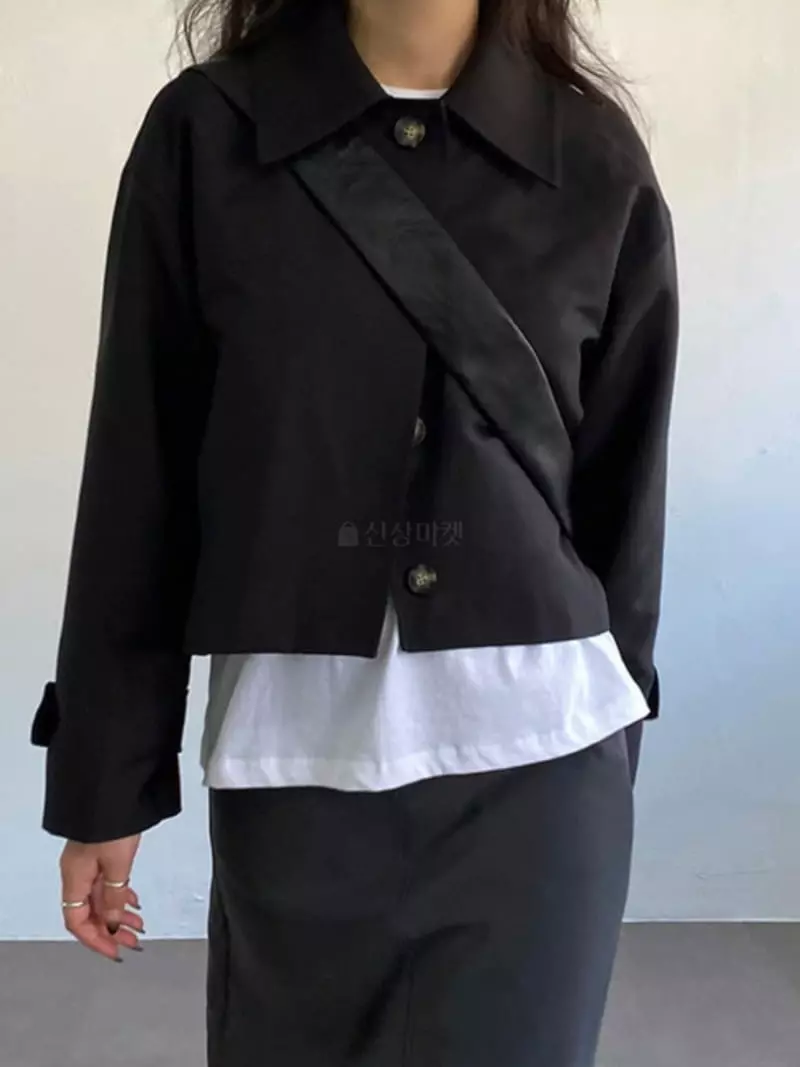 Alike - Korean Women Fashion - #womensfashion - Trench Short Jacket