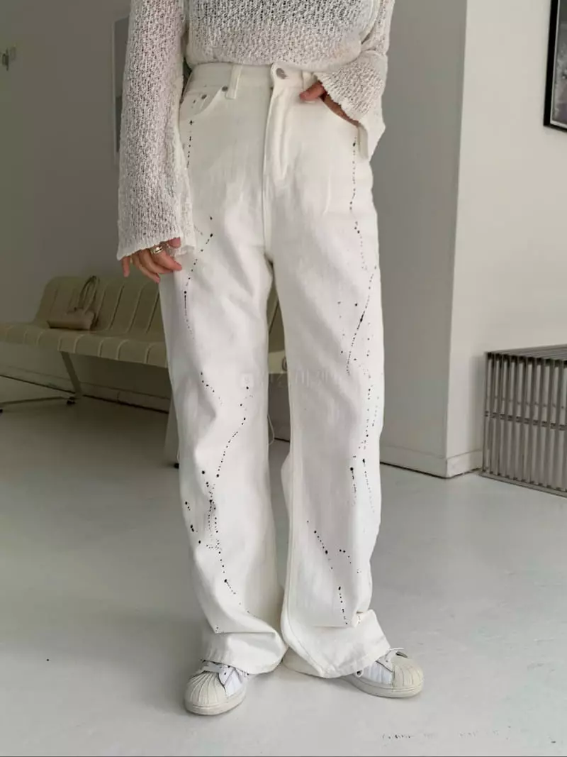 Alike - Korean Women Fashion - #womensfashion - Painting Pants - 2