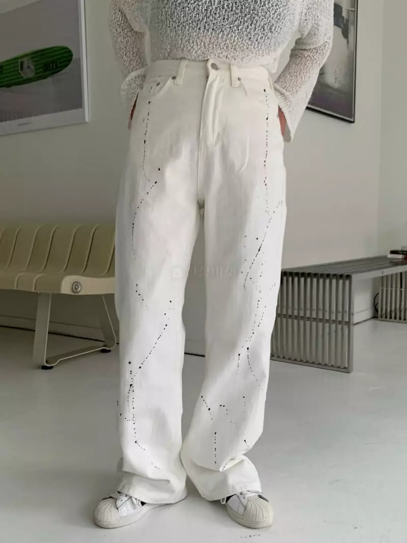 Alike - Korean Women Fashion - #momslook - Painting Pants - 4