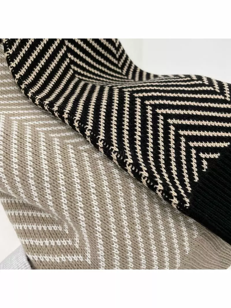 All Vibe - Korean Women Fashion - #momslook - Herringbone Colar Loose Knit Tee - 9