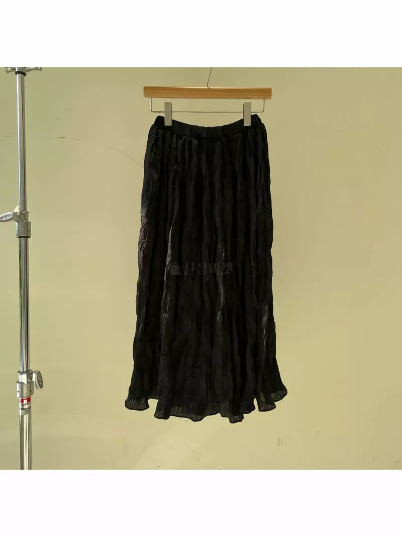 All Vibe - Korean Women Fashion - #momslook - Shinning Long Skirt - 11