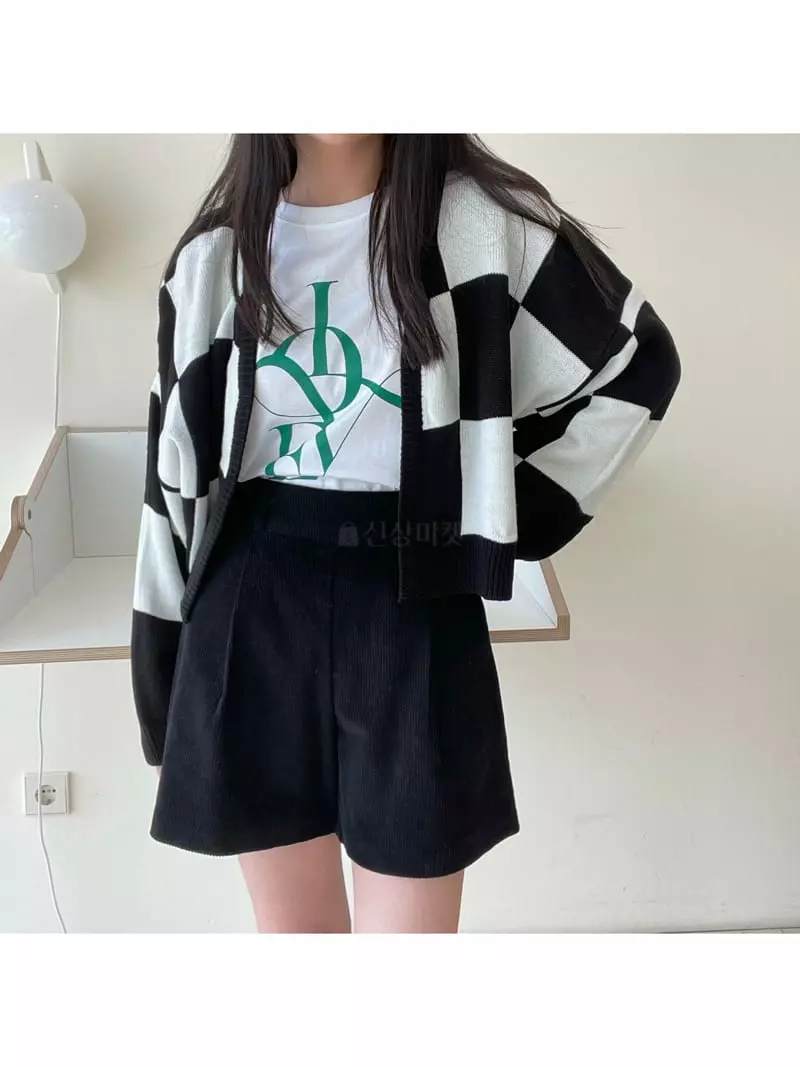 All Vibe - Korean Women Fashion - #momslook - Checker Robe Cardigan - 6