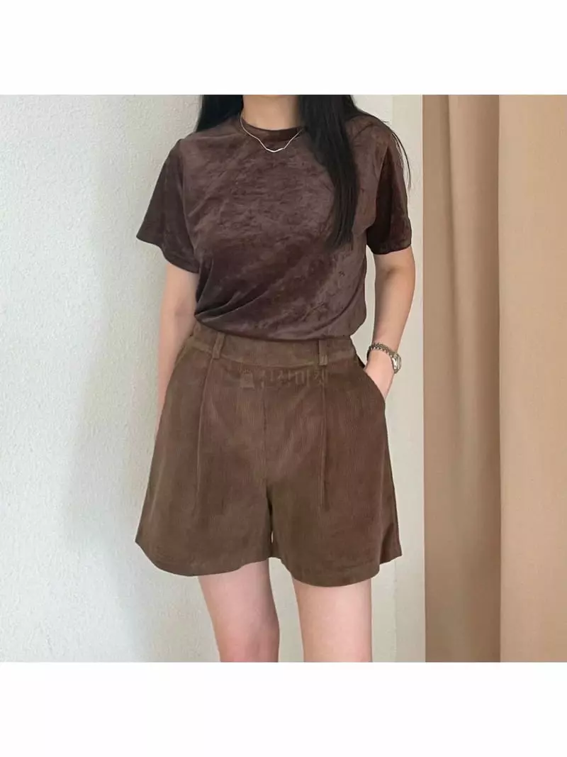 All Vibe - Korean Women Fashion - #momslook - Rib Shorts - 11