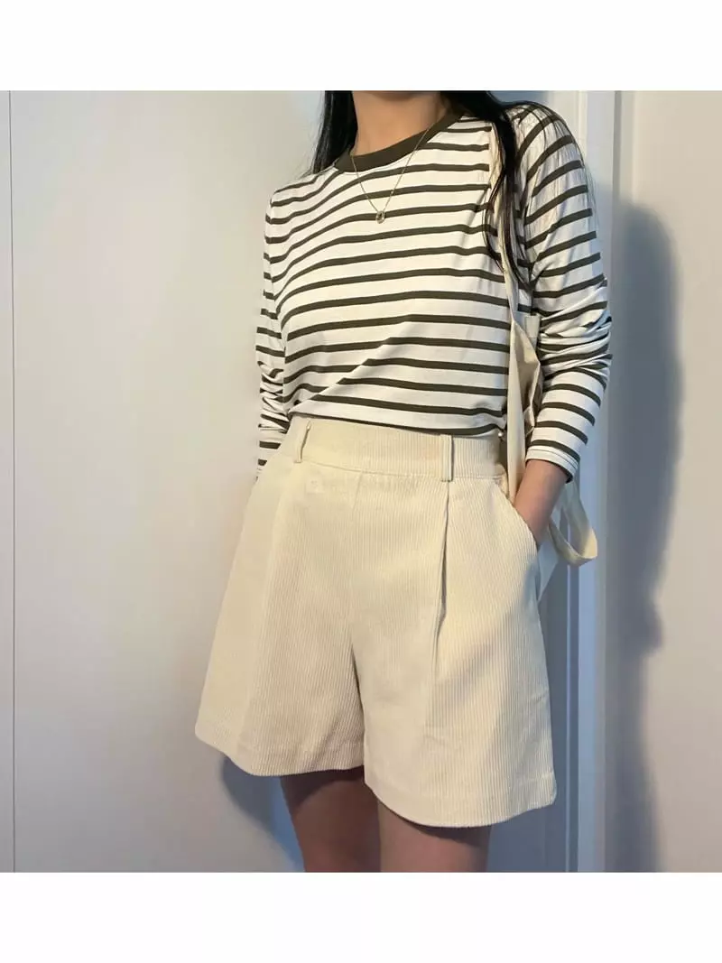 All Vibe - Korean Women Fashion - #momslook - Rib Shorts - 7