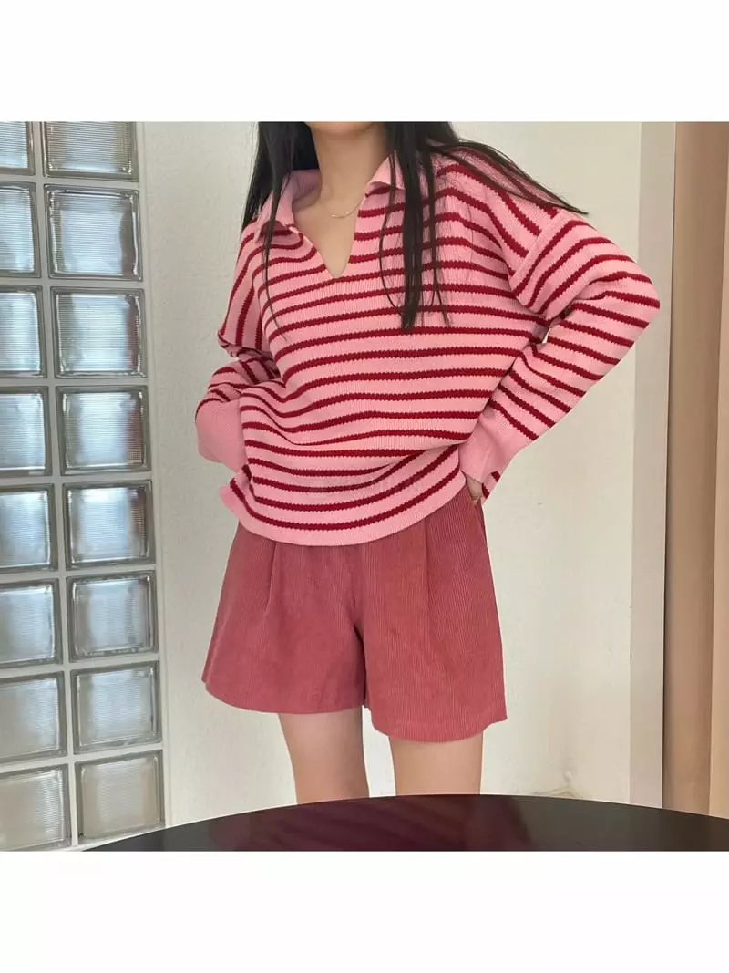 All Vibe - Korean Women Fashion - #momslook - Rib Shorts - 9
