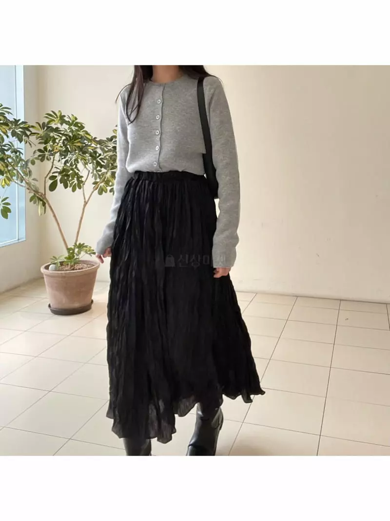 All Vibe - Korean Women Fashion - #restrostyle - Shinning Long Skirt - 6