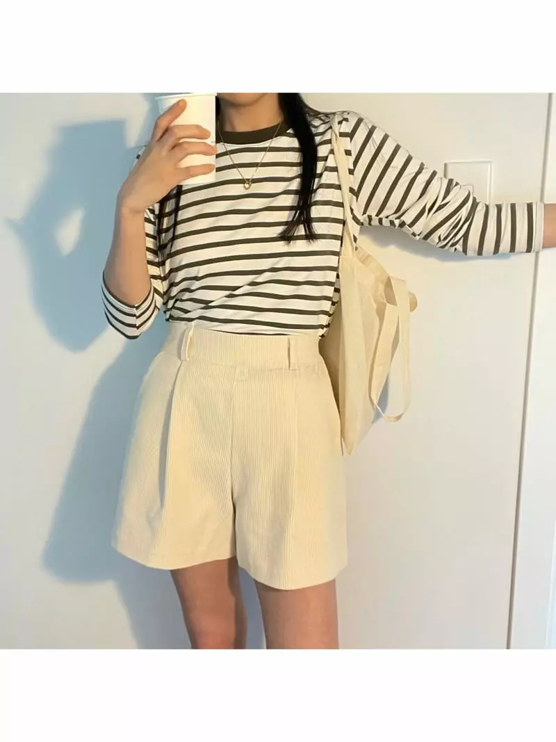 All Vibe - Korean Women Fashion - #romanticstyle - Rib Shorts