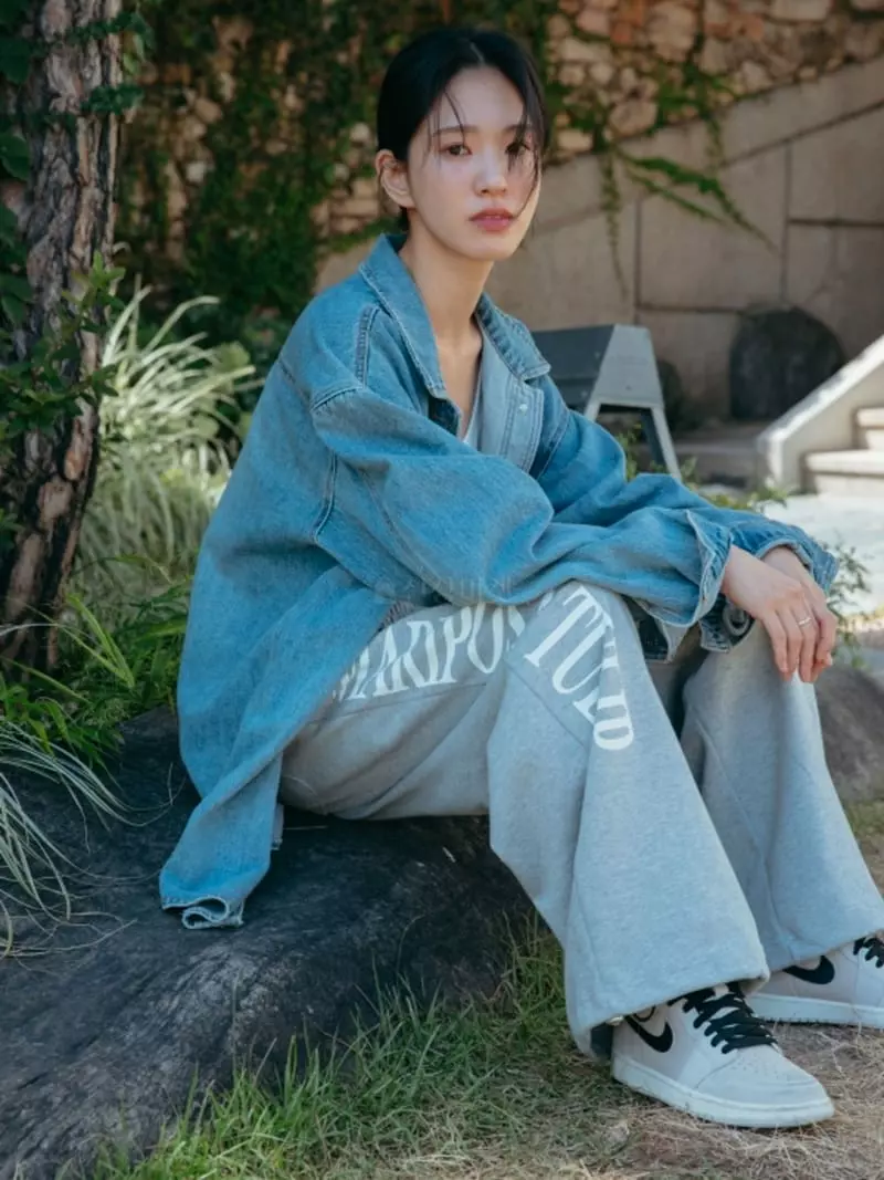 Almond Pepe - Korean Women Fashion - #momslook - Haper Denim Jacket Shirt - 3