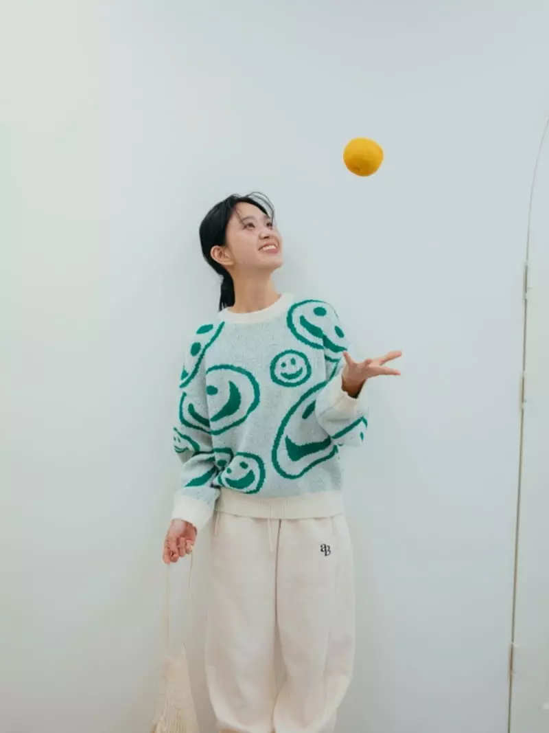 Almond Pepe - Korean Women Fashion - #momslook - Alpaca Smile Knit - 10
