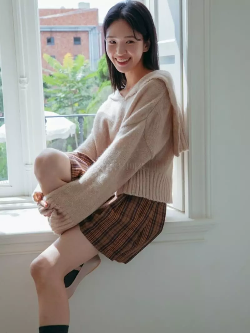 Almond Pepe - Korean Women Fashion - #momslook - Sailor Knit Tee - 9