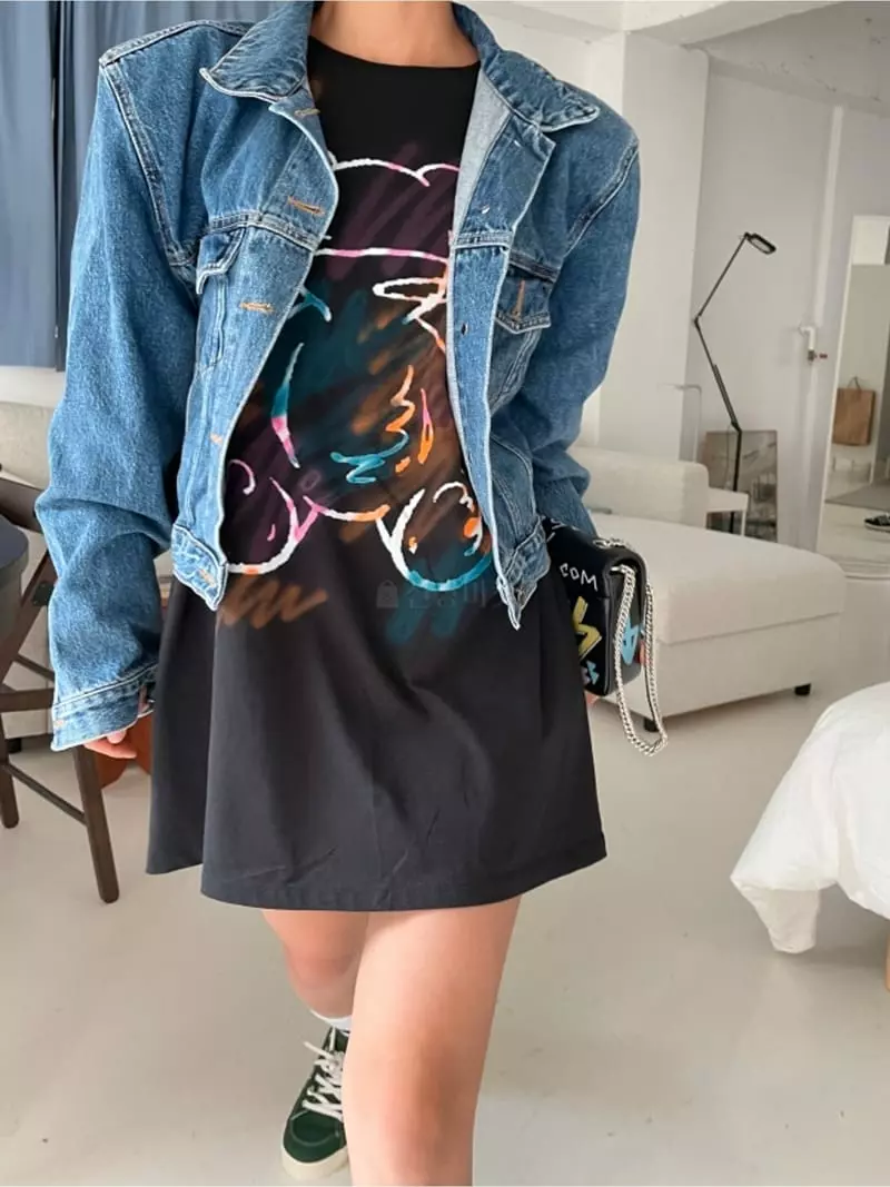 Almond Pepe - Korean Women Fashion - #restrostyle - Pepe Bear Tee - 6