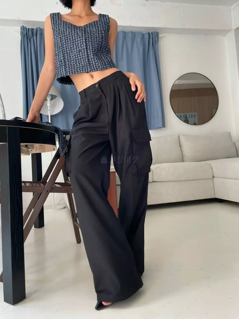 Almond Pepe - Korean Women Fashion - #thatsdarling - Cargo Pants - 8