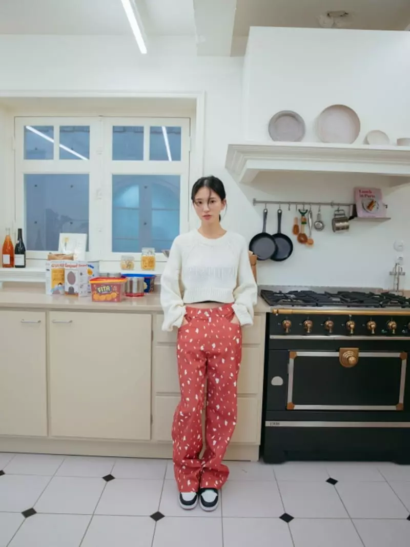Almond Pepe - Korean Women Fashion - #momslook - Heart Pants - 4