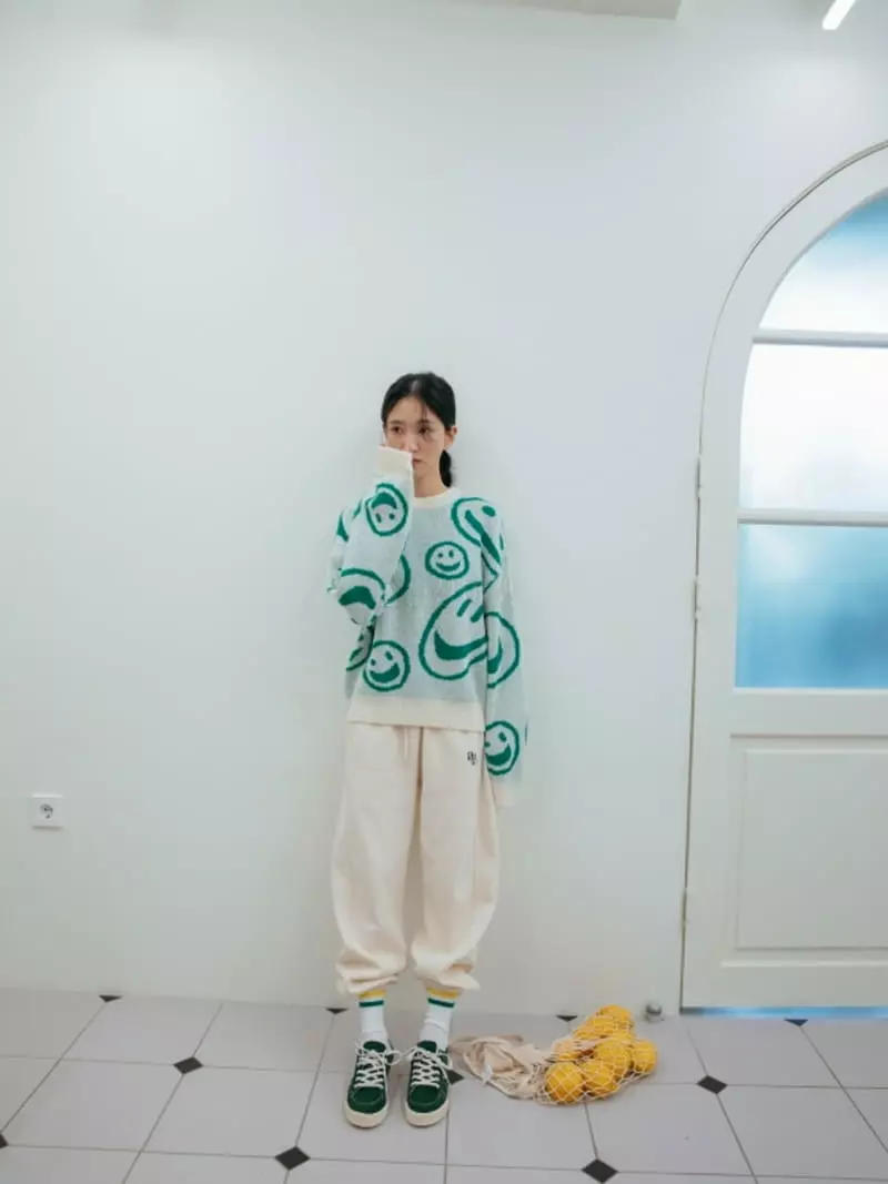 Almond Pepe - Korean Women Fashion - #womensfashion - Alpaca Smile Knit - 11